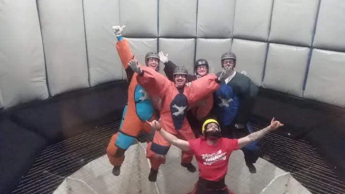 Indoor skydiving